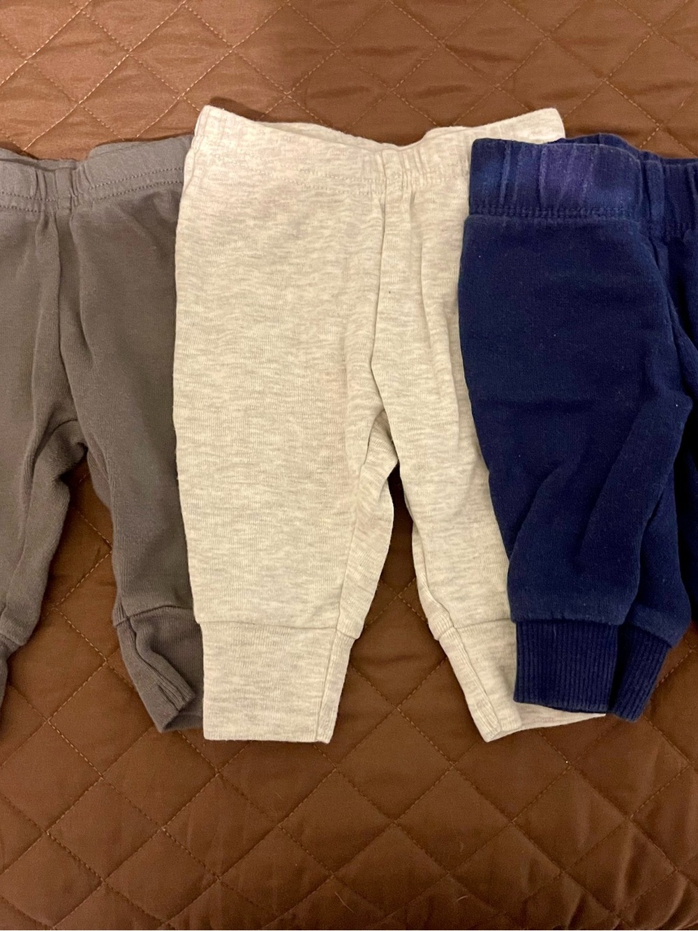Carter’s Baby Cozy Jogger Pants - Gray, Light Gray, Navy